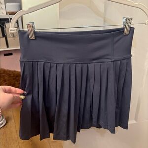 Chic Navy Pleated Mini Skirt